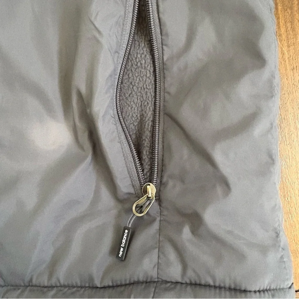 New Balance Softshell Hooded Full Zip Puffer Jacket Soft Black Active Men S